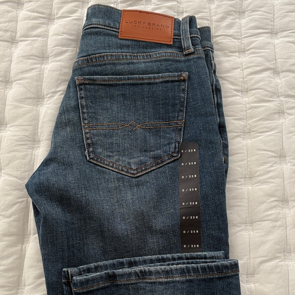 Lucky Brand Men's Dark Blue Straight Jeans